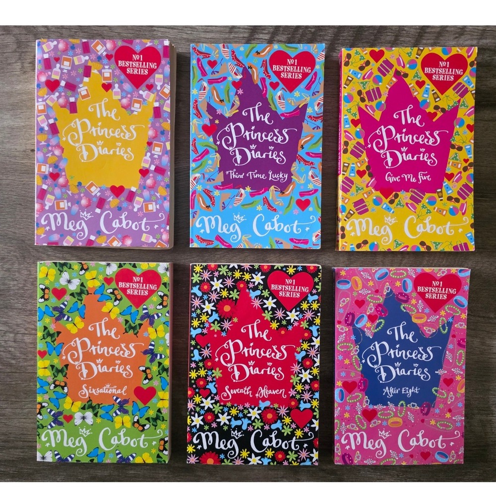 Meg Cabot The Princess Diaries 6 Book Set Paperback YA Series Mia Thermopolis